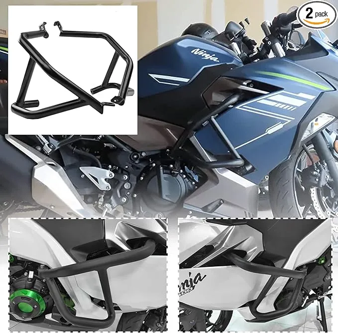 Motorcycle Engine Guard Crash Bar Protector For Kawasaki Ninja 400 250 2018-2022