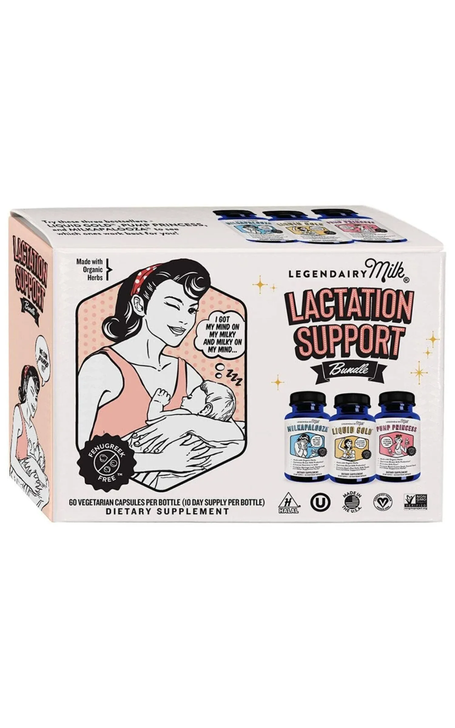 3Ct Lactation Breastfeeding Support Supplement Bundle by Legendairy Milk USA