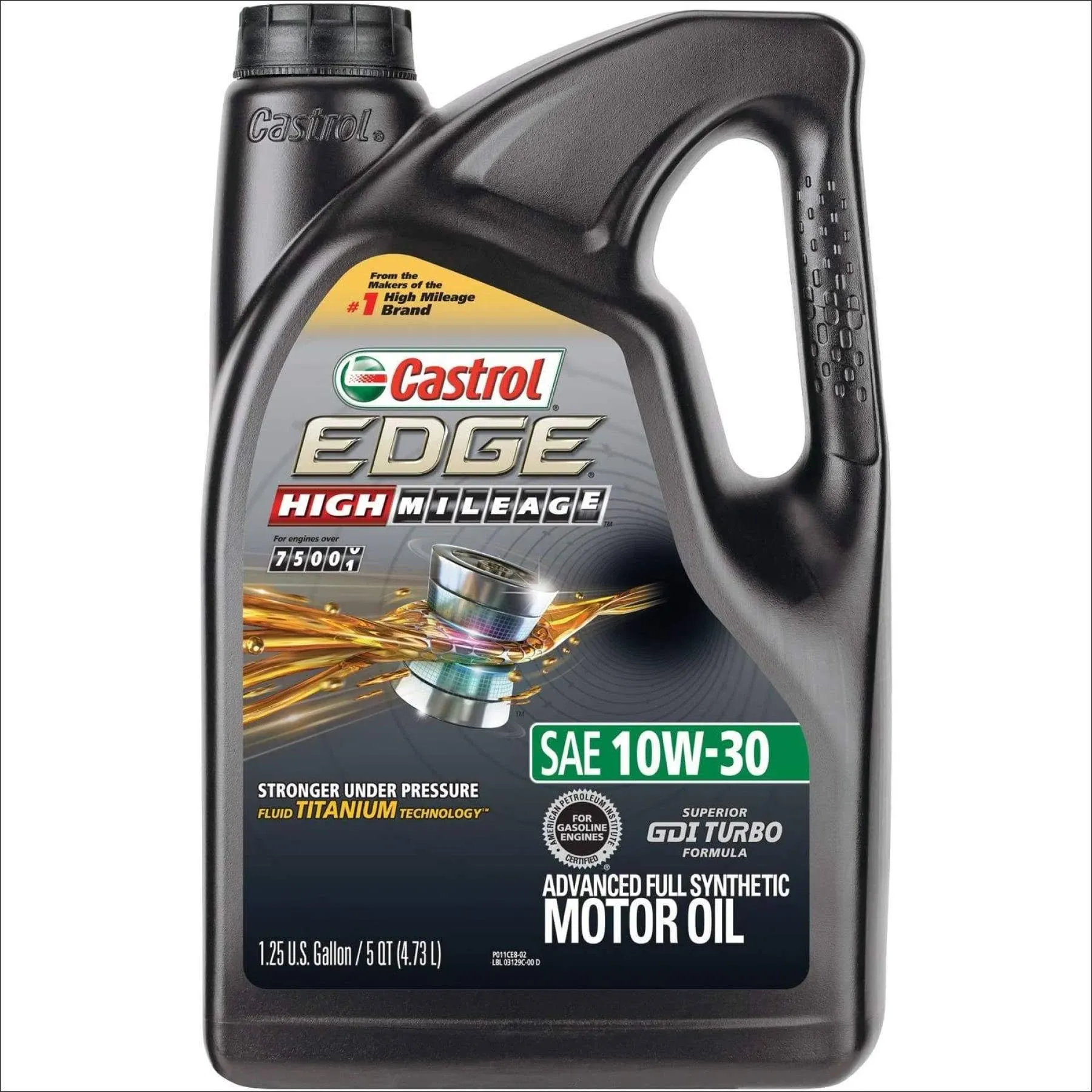 Castrol Edge High Mileage 10W-30 Advanced Full Synthetic Motor Oil