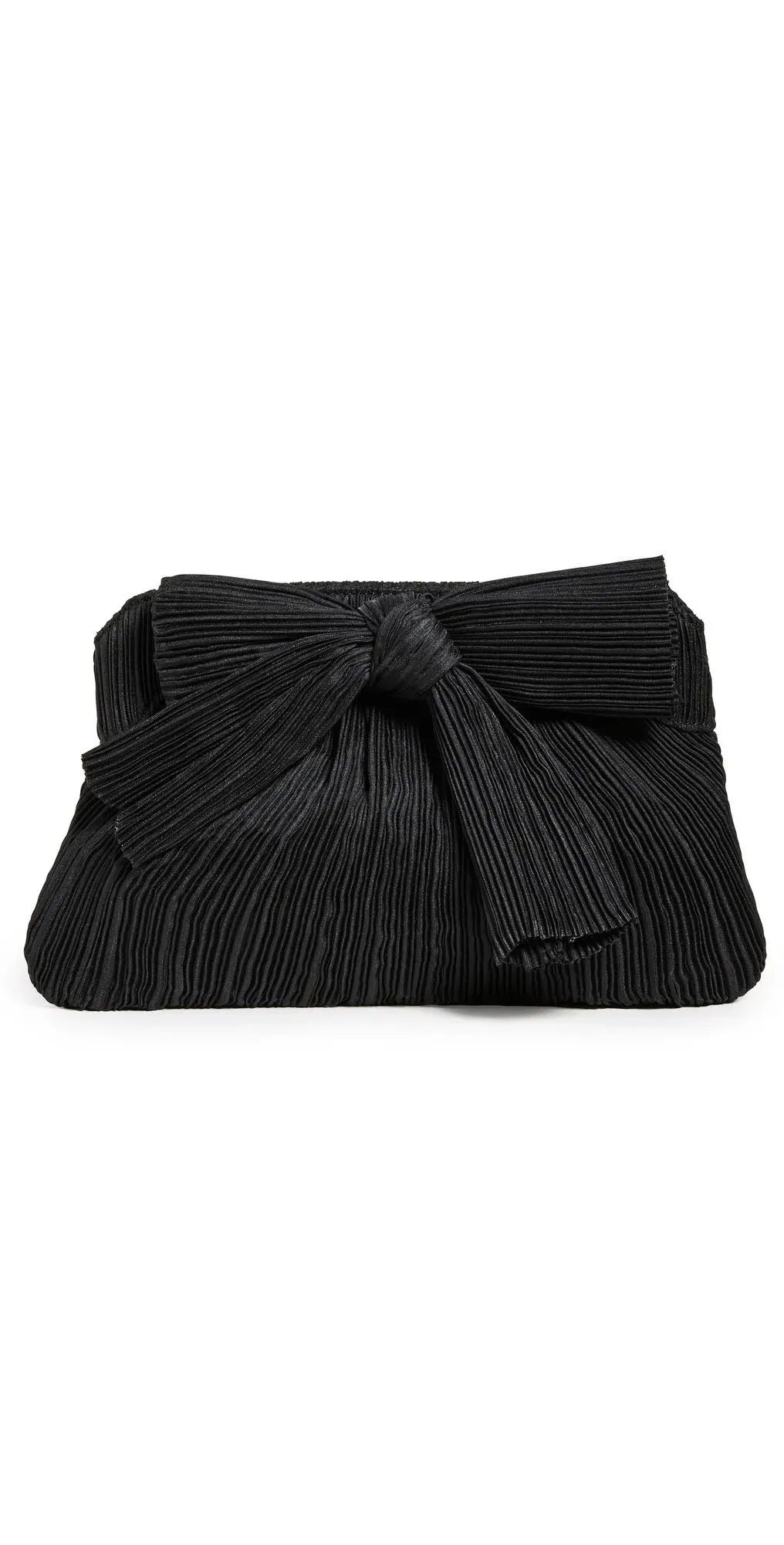 Loeffler Randall Women's Rayne Pleated Bow Frame Clutch Black