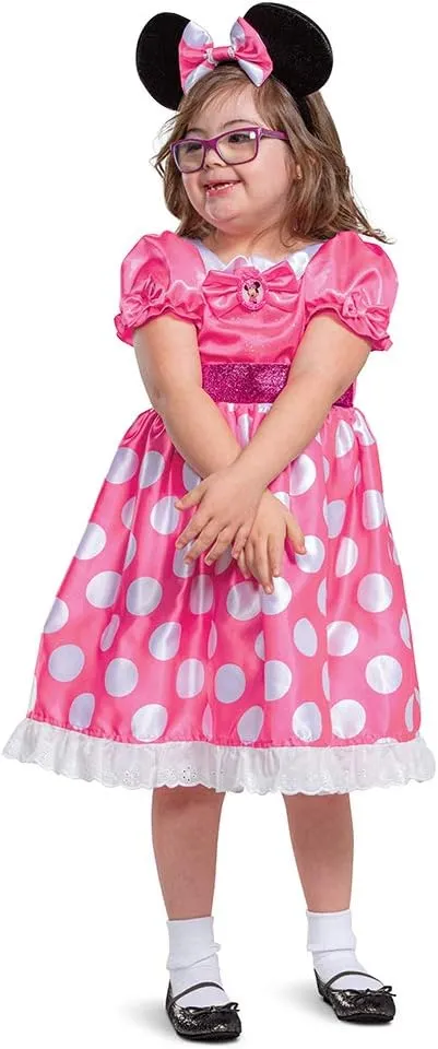 Kids Pink Disney Minnie Mouse Adaptive Costume - Small 4-6