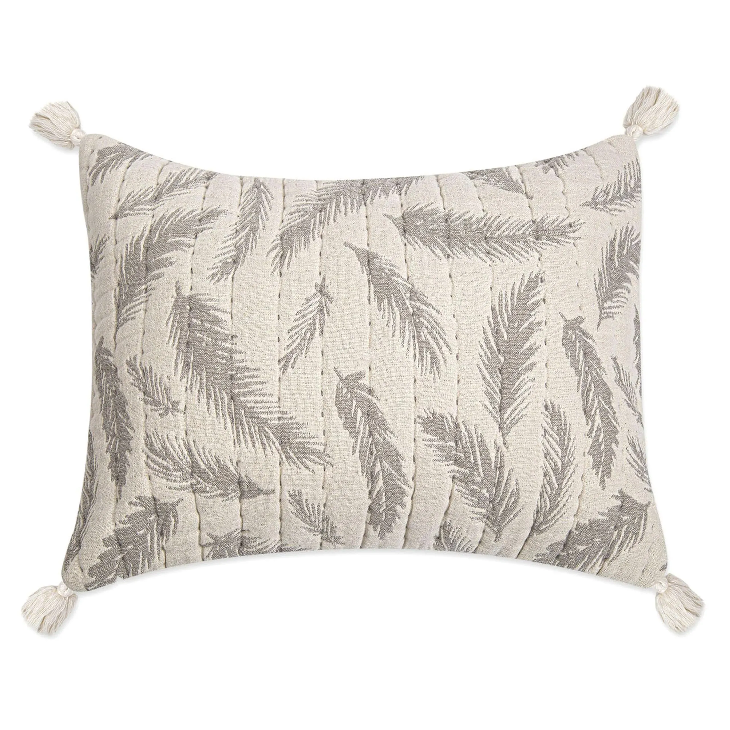 Crane Baby Grey Feather Pillow