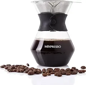 Mixpresso Brewer Glass Borosilicate Pour-Over Coffee Maker Mixpresso