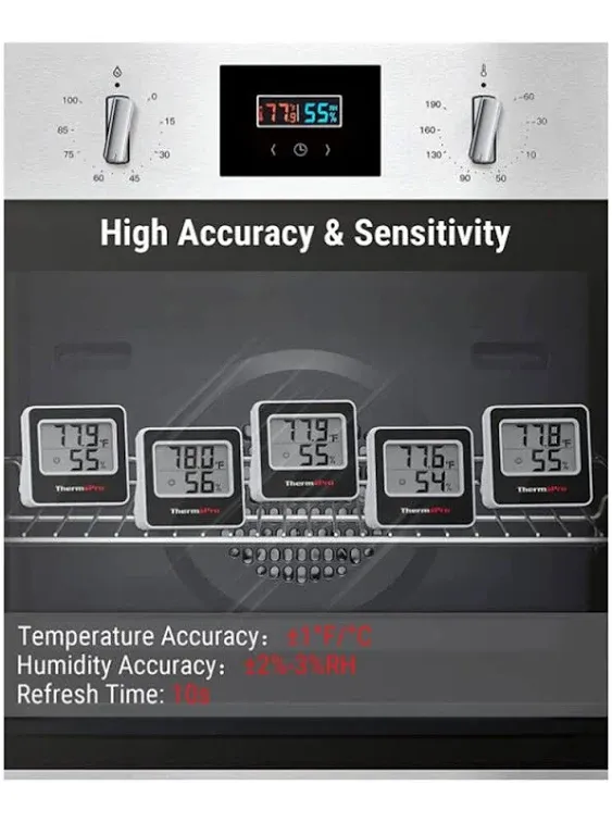 ThermoPro TP157 Hygrometer Indoor Thermometer for Home