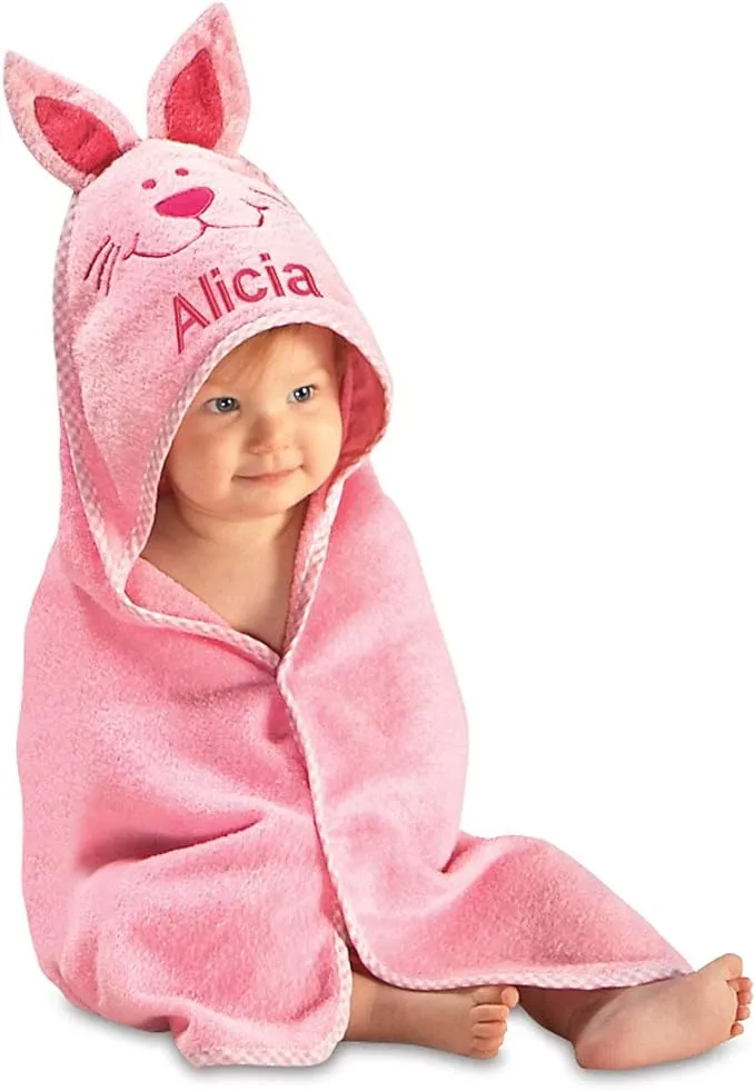 Bunny Hooded Animal Personalized Towel