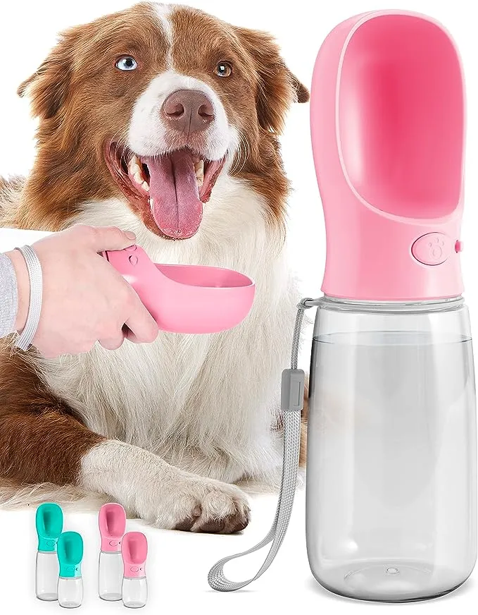 Malsipree Dog Water Bottle Leak Proof Portable Puppy Water Dispenser