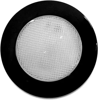 Dream lighting LED 12volt DC Exterior 3.5inch Puck Light for RV Trailer Boat Cabin Stair Lighting, Kitchen Ceiling Under Cabinet Closet Interior Lighting Fixture—Black Housing, Cool White, IP66