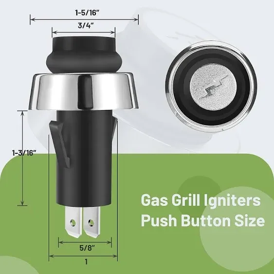 Grill Igniter Switch Push Button Weber 66220 GS4 Genesis II &amp; Spirit II Series