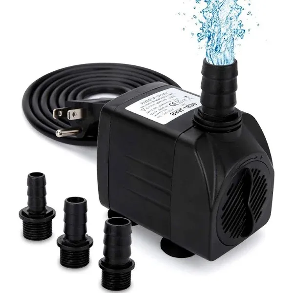 GROWNEER 550GPH Submersible Pump 30W Ultra Quiet Fountain Water Pump, 2000l/h ...