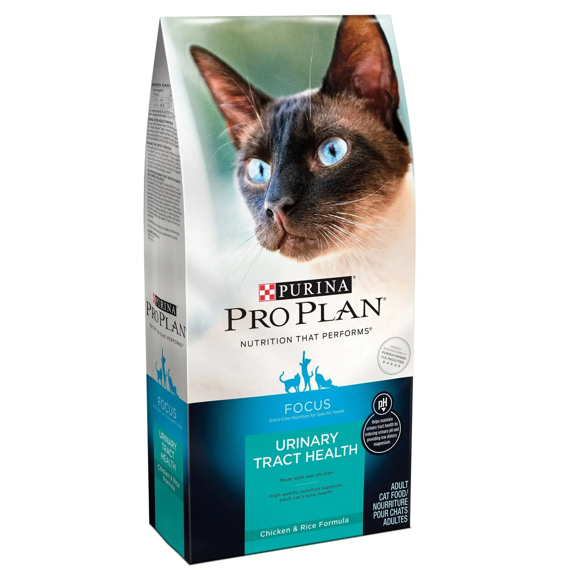 Purina Pro Plan FOCUS Urinary Tract Health Chicken & Rice Formula Adult Dry Cat ...