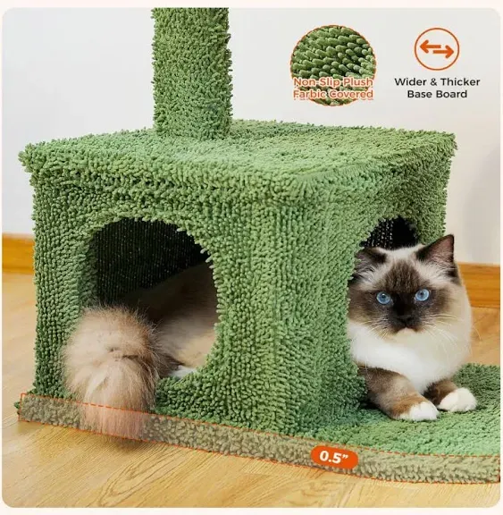 Cactus Cat Condo with Hammock