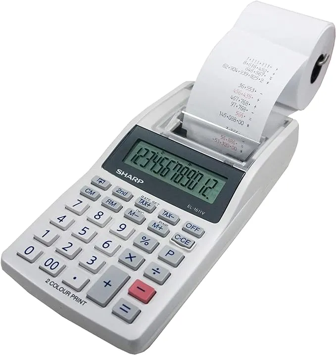 Sharp EL-1611V Printing Calculator