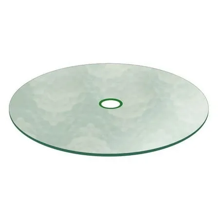 Fab Glass and Mirror Aquatex Patio Table Top Round Thick Flat