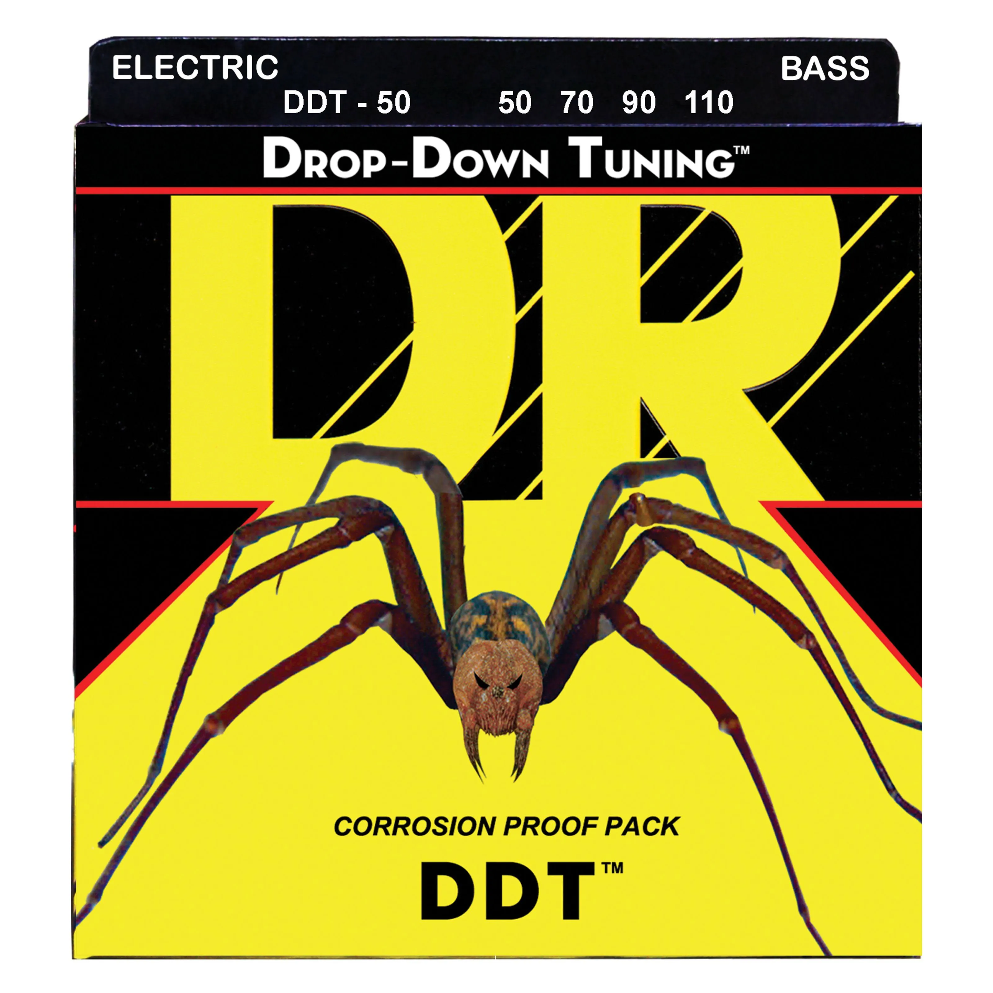 DR Strings DDT Drop Down Tuning Bass Strings: Heavy 50-110