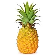 Coolmade Artificial Pineapple, Realistic Artificial Fruit Fake Pineapple for Home Cabinet Table Party Decoration (8.2")