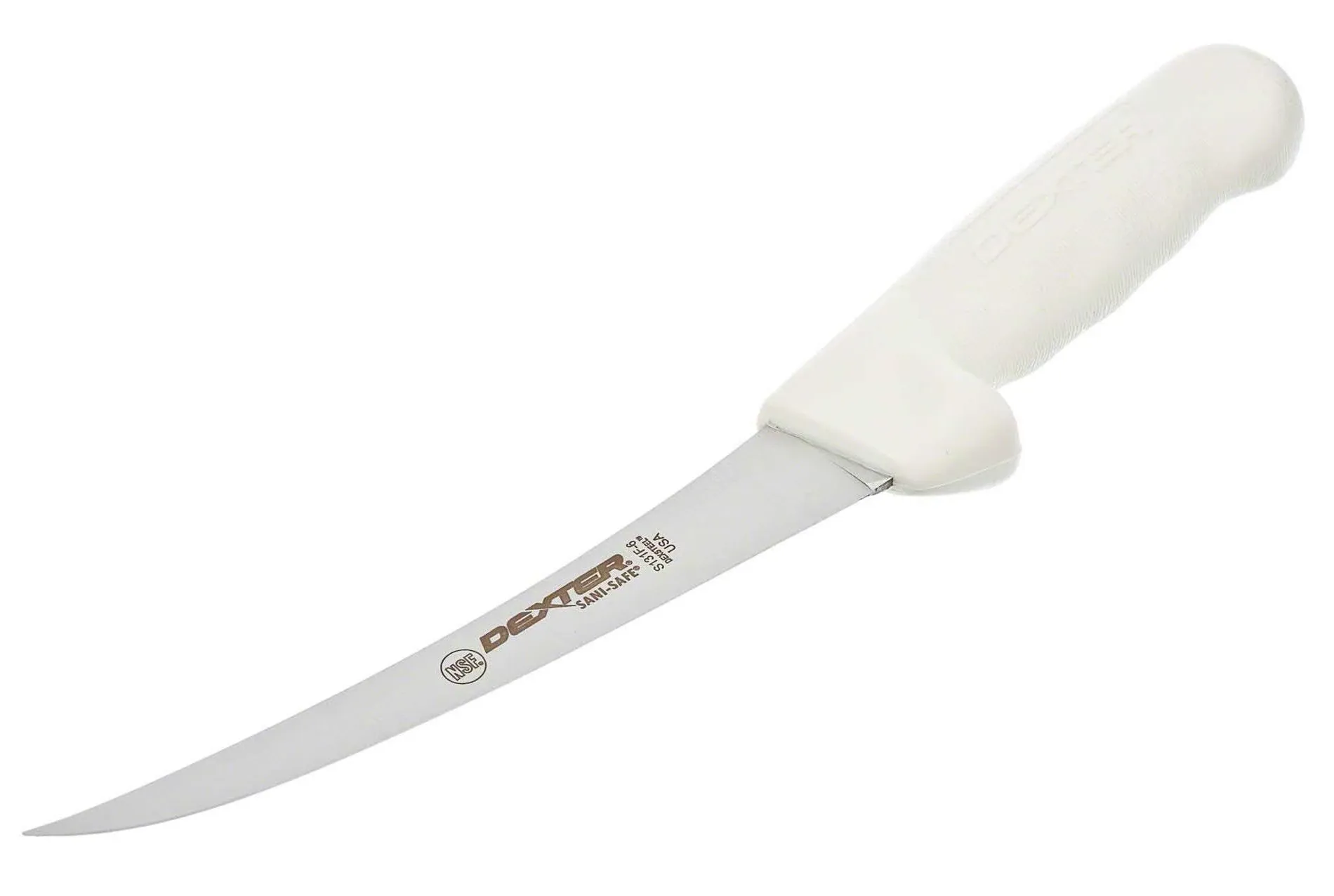 Dexter-Russell S1316PCP Sani-Safe White 6" Curved Boning Knife