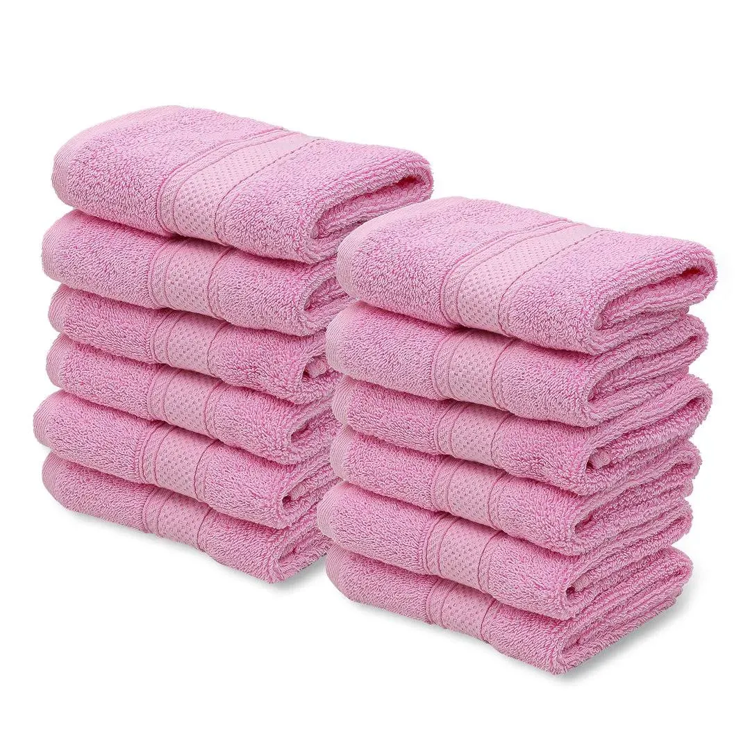 12 Piece Washcloths 12 x 12 inch, 100% Cotton Quick Drying Face Towels for ...