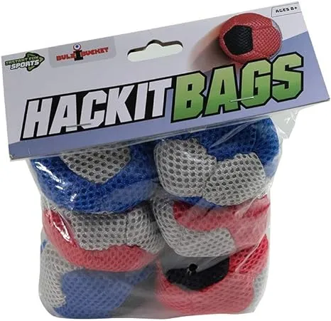 BulziBucket Hacky Sacks 6 pk. Hand Woven Hacky Sacks Next Generation Cornhole Game, Also used for Hand Juggling, & Foot