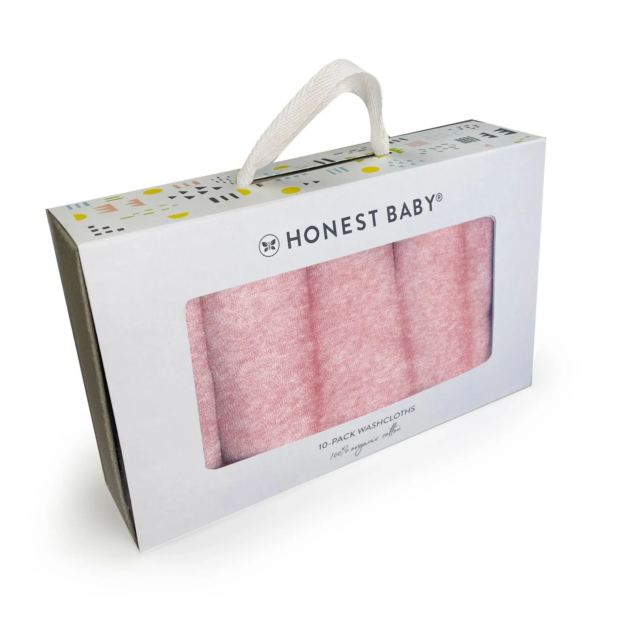 Honest The Company 10-Pack Terry Washcloths in Pink