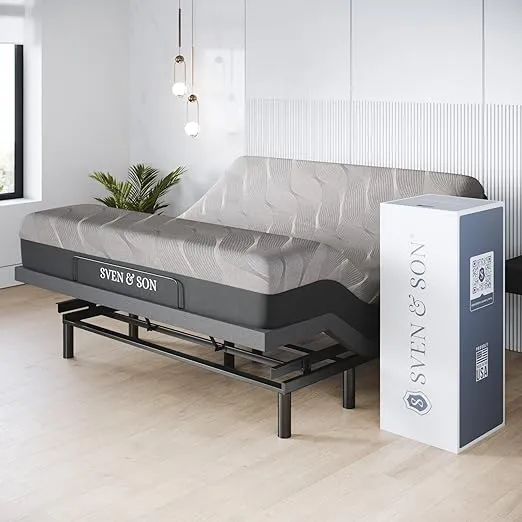 Adjustable Bed with Wireless Remote Sven & Son Size: King