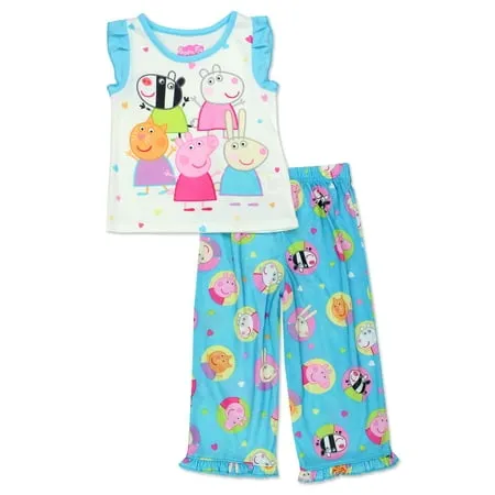 Peppa Pig Girls' 2-Piece Microfleece Pajamas - Pink, 3T