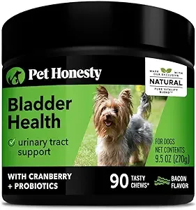 Pet Honesty Bladder Health Cranberry Supplement for Dogs – Kidney Support for Do