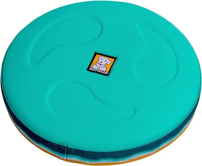 Ruffwear, Hover Craft Flying Disc Dog Toy, Long-Distance Fetch, Floats in Water, Aurora Teal, Large