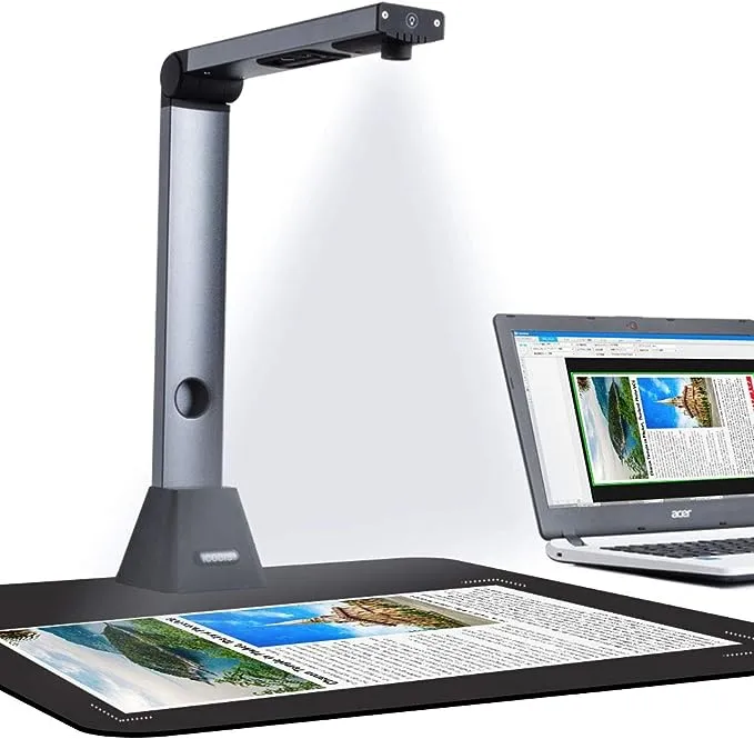 iCODIS Document Camera &amp; Overhead Scanner X3: Portable 8MP High Definition Ca...