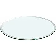 20" Inch Round Glass Table Top 1/2" Thick Tempered Beveled Edge by Fab Glass and Mirror