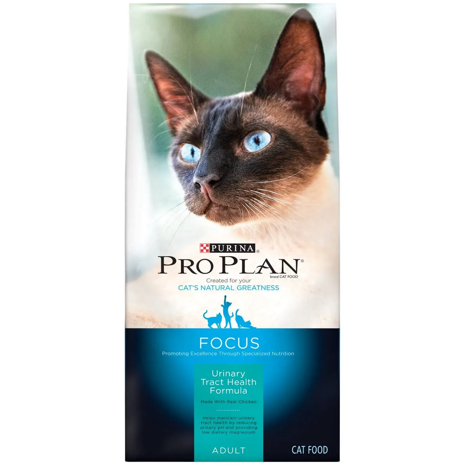 Purina Pro Plan FOCUS Urinary Tract Health Chicken & Rice Formula Adult Dry Cat ...