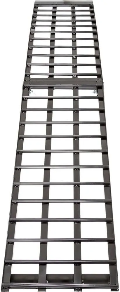 Black Widow, 7ft. 10Inch Alum. Folding Arched Single Motorcycle Ramp, Material Aluminum, Capacity 1500 lb, Model BW-9417-HD