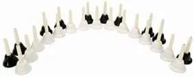 25-Note Black and White Handbell Set.