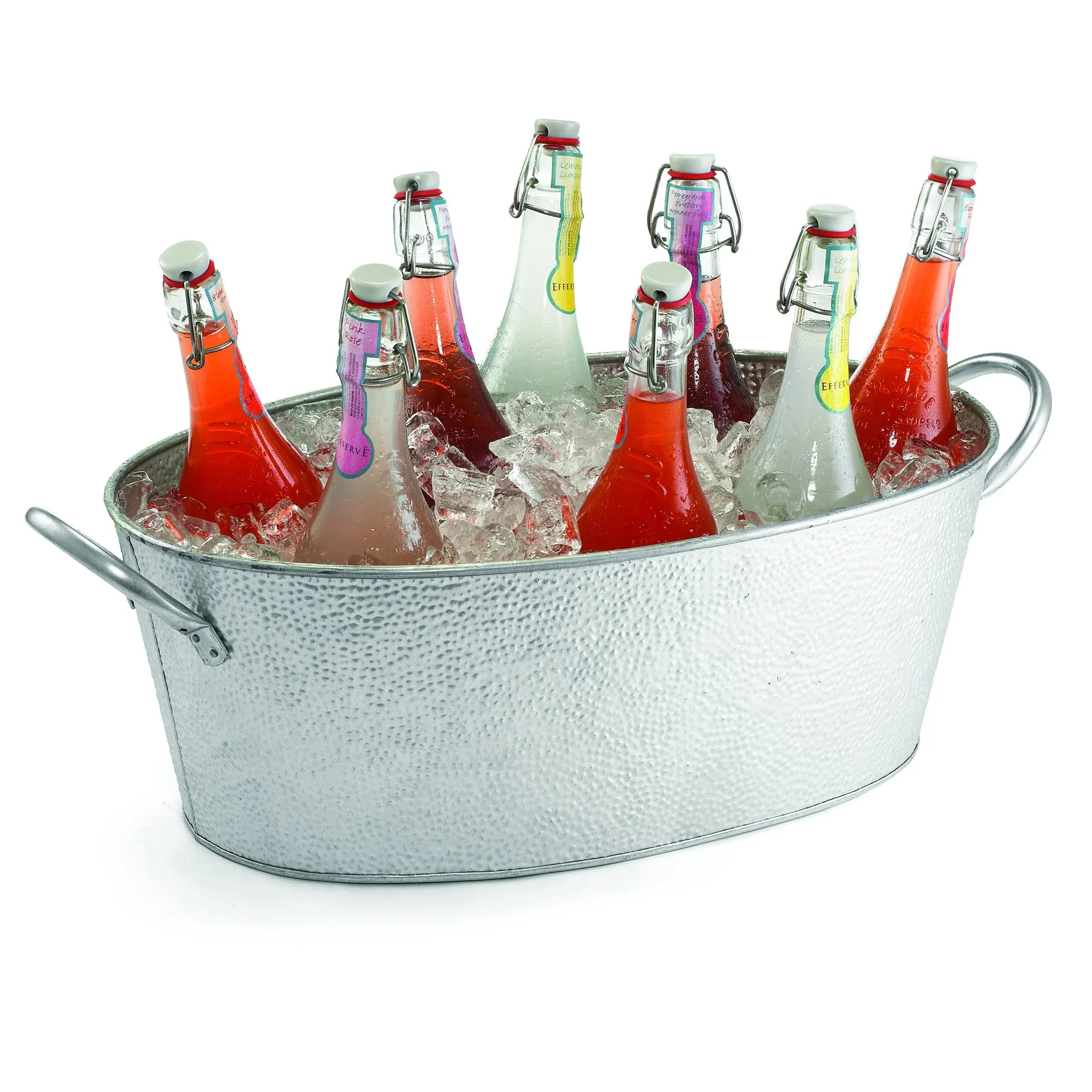 Galvanized Collection Oval Beverage Tub 22.8 X 12.5 X 7.4inch