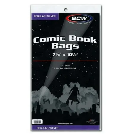 BCW: Silver / Regular Comic Bags