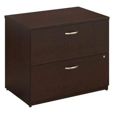 Bush Furniture Series C Hansen Cherry 36 inch 2-Drawer Lateral File