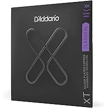 D'Addario XTC44 XT Classical Guitar Strings Silver Plated, Extra Hard Tension