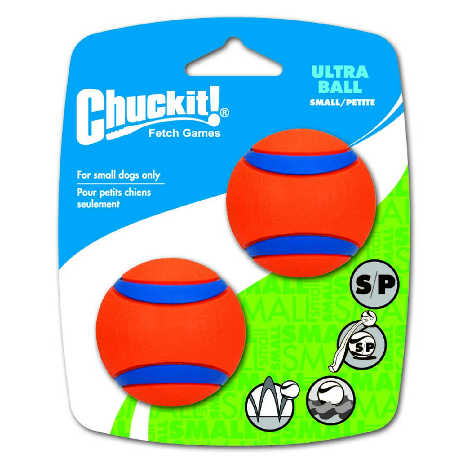 Chuckit! Dog Toy Ultra Ball Small 2 Pack