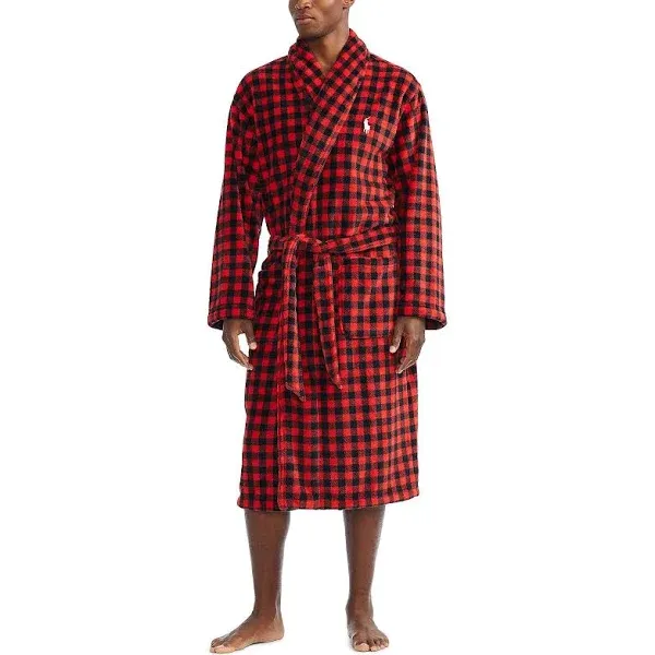 Polo Ralph Lauren Men's Microfiber Plush Shawl Collar Robe