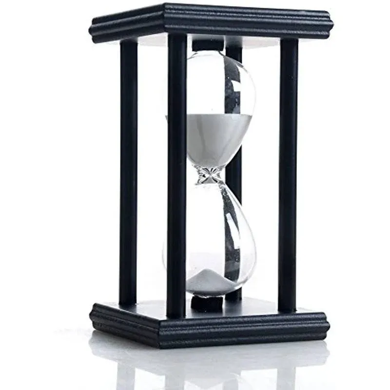 30 Minutes Sand Timer White Sand Hourglass for Home Desk Office Decor