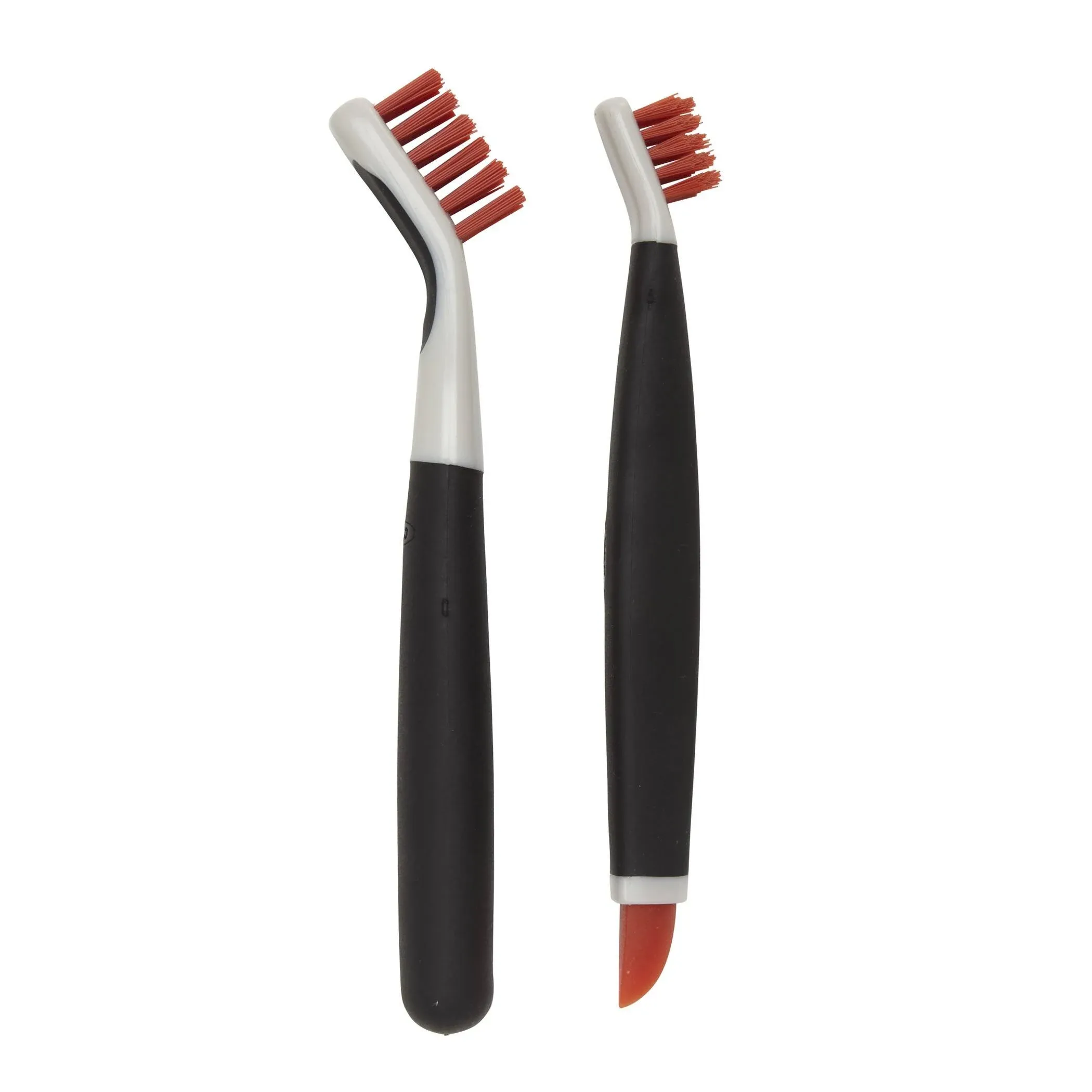 OXO 1285700 Deep Clean Brush Set Good Grips 1" W Plastic/Rubber Handle Orange / Black