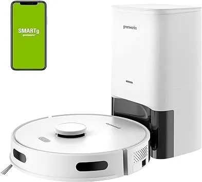 Greenworks Auto Charging Pet Robotic Vacuum with HEPA Filter