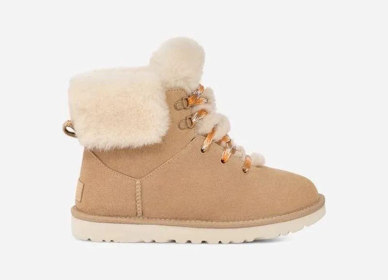 UGG Womens Classic Mini Alpine Lace Sand 8