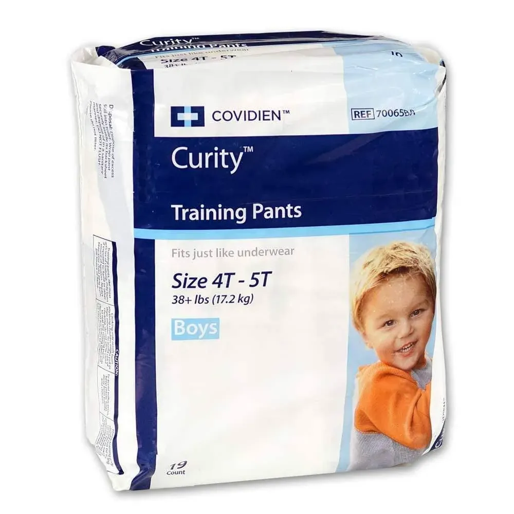 Curity Runarounds Boy Training Pants, XL, Over 38 lbs., Package of 19,