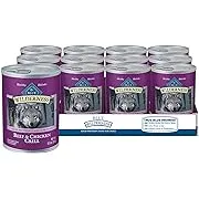 Blue Buffalo Wilderness Beef & Chicken Grill Grain-Free Canned Dog Food, 12.5-oz, Case of 12