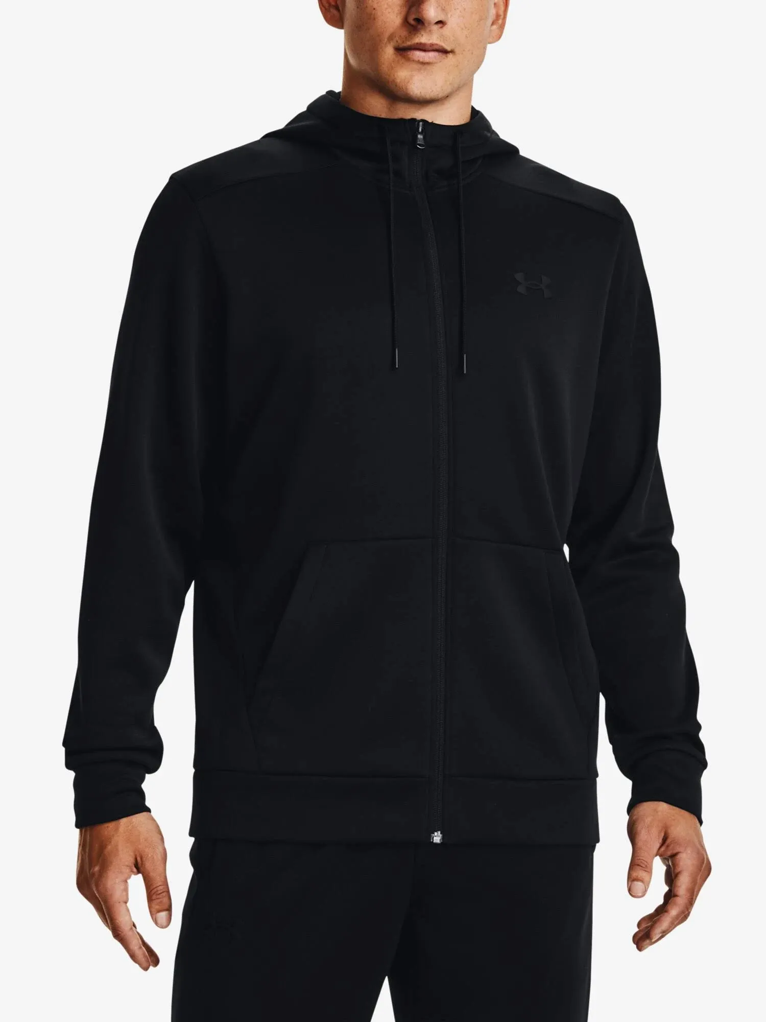 Under Armour Men's Armour Fleece Full-Zip Hoodie - Black