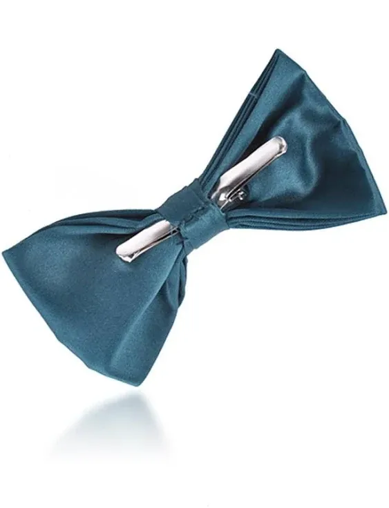 Young Boy's Gold Pre-Tied Clip on Bow Tie - Formal Tuxedo Solid Color