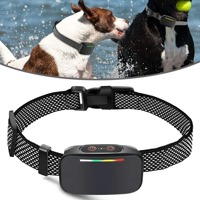 Dog Bark Collar with Beep Vibration  Rechargeable Dog Bark Collar with Adjustable Sensitivity  Safe Anti-Bark Collar for Small Medium Large Dogs (Black)