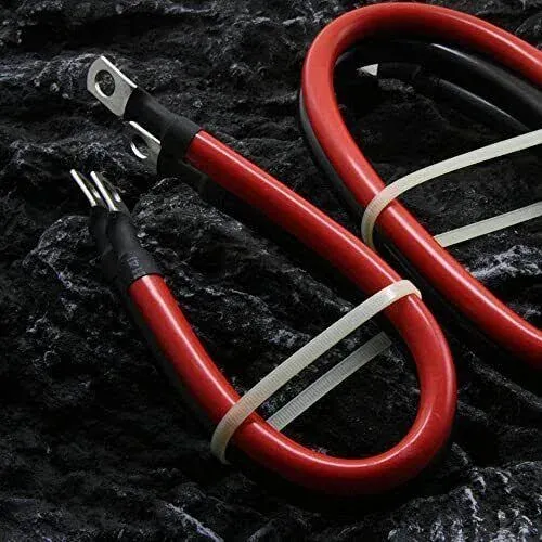 2 Awg Gauge Red + Black Pure Copper Battery Inverter Cables Solar Rv