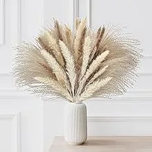 MagicDecor 85Pcs Boho Home Decor Dried Flowers Arrangements White &amp; Natural