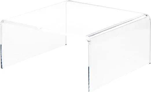 Plymor Clear Acrylic Short Square Display Riser, 6 H x 12 W x 12 D (3/8 thick)